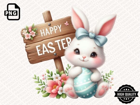 Download Cute Easter Bunny Clipart PNG - Cute Collection