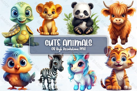 Download Cute Animals Sublimation Clipart - Cute Collection