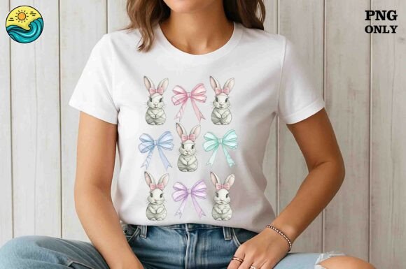 Download Cute Bunny Bow PNG, Pastel Easter Bunny - Cute Collection