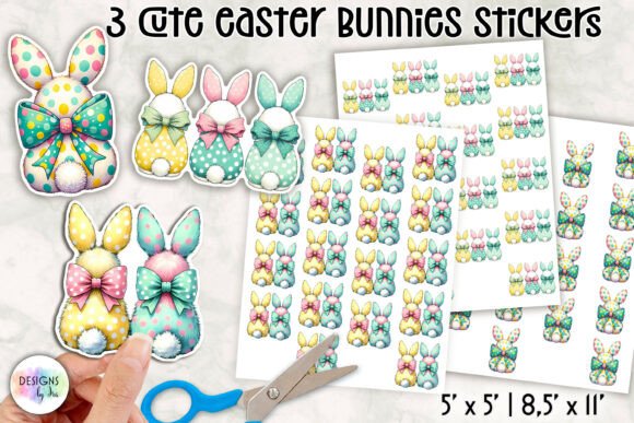 Download Cute Easter Bunny Stickers - Cute Collection