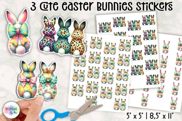 Download Cute Easter Bunny Stickers - Cute Collection