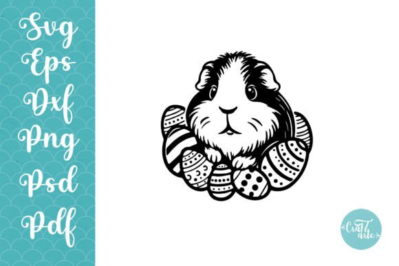 Download Guinea Pig Cute Easter Eggs SVG Art - Cute Collection