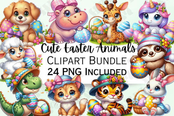 Download Cute Easter Animals Clipart - Cute Collection