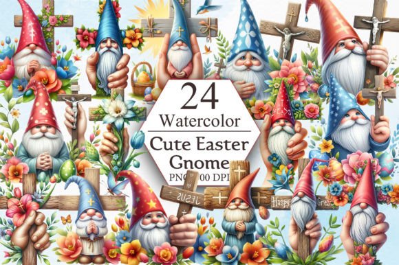 Download Cute Easter Gnome Sublimation Clipart - Cute Collection