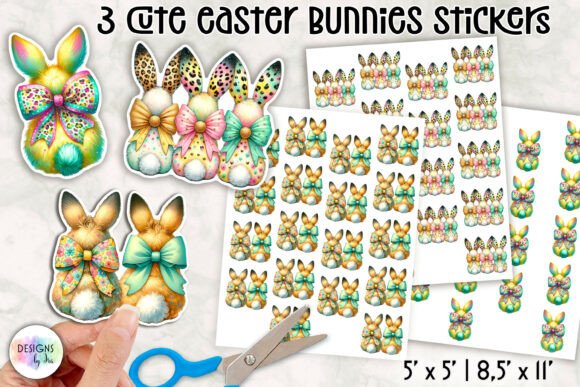Download Cute Easter Bunny Stickers - Cute Collection