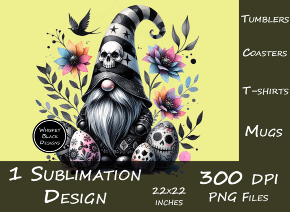 Download Cute Gothic Easter Gnome Sublimation Art - Cute Collection