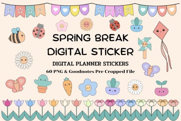 Download 61 Cute Spring Digital Stickers - Cute Collection