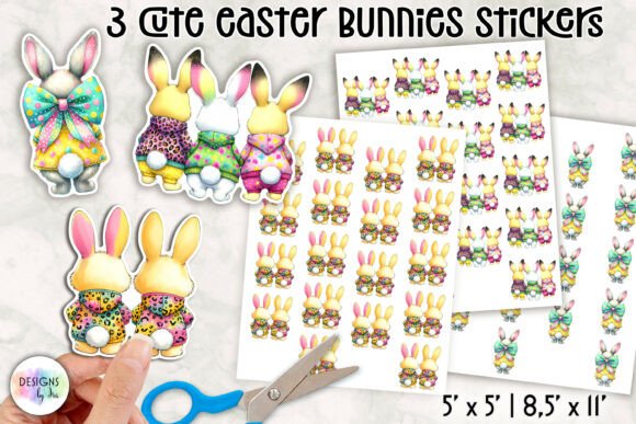 Download Cute Easter Bunny Stickers - Cute Collection