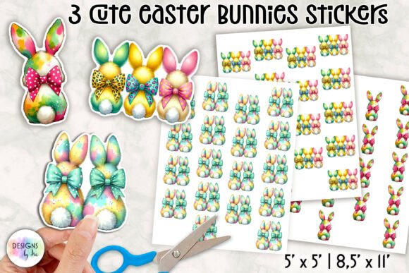 Download Cute Easter Bunny Stickers - Cute Collection