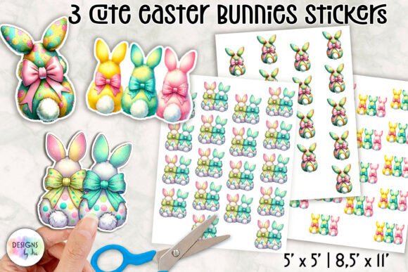 Download Cute Easter Bunny Stickers - Cute Collection