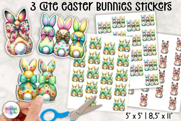Download Cute Easter Bunny Stickers - Cute Collection